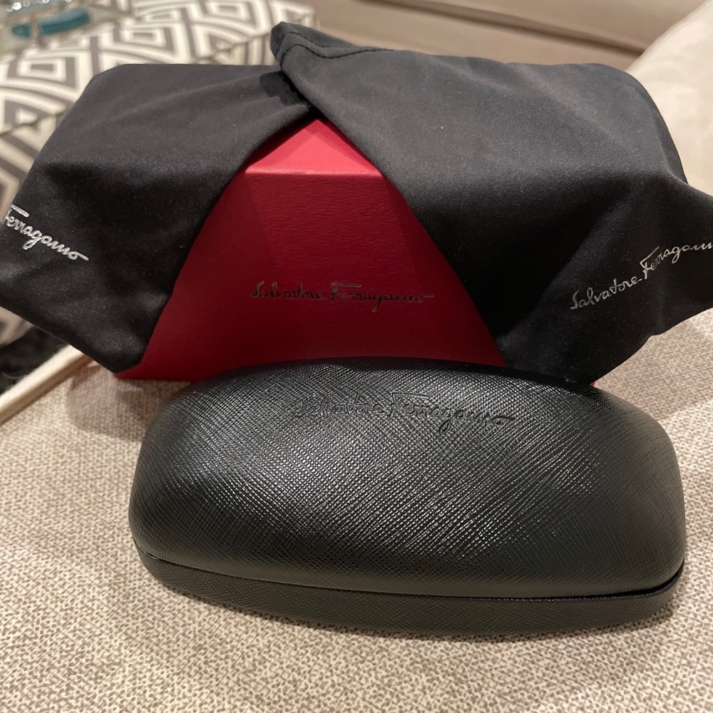 Salvatore Ferragamo eyeglass clamshell case